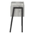 MN-493591    Accent Table, Side, End, Nightstand, Lamp, Living Room, Bedroom, Metal Legs, Laminate, Grey, Black, Contemporary, Modern
