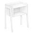 MN-523594    Accent Table, Side, End, Nightstand, Lamp, Living Room, Bedroom, Metal Legs, Laminate, White, Contemporary, Modern