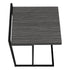 MN-833634    Accent Table, C-Shaped, End, Side, Snack, Living Room, Bedroom, Metal Frame, Laminate, Grey, Black, Contemporary, Modern