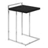 MN-893640    Accent Table, C-Shaped, End, Side, Snack, Living Room, Bedroom, Metal Frame, Laminate, Black, Chrome, Contemporary, Modern