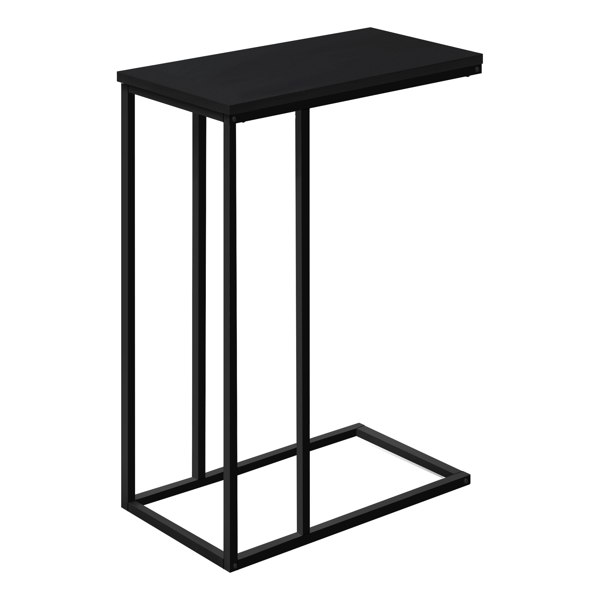 MN-413761    Side Table / C Table - Rectangular / Metal Frame - Black