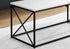 MN-533780    Coffee Table - Rectangular / Metal Base With X-Shaped Sides - 40"L - White / Black
