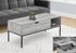 MN-683805    Coffee Table, 42" L, Rectangular, Cocktail, Lift-top, Grey, Black Metal, Contemporary, Modern