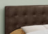 MN-346000F    Headboard, Bedroom, Full Size, Upholstered, Leather Look, Wooden Frame, Dark Brown, Black, Contemporary, Modern