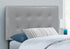 MN-386001T    Headboard, Bedroom, Twin Size, Upholstered, Leather Look, Wooden Frame, Grey, Black, Contemporary, Modern