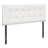 MN-396002F    Headboard, Bedroom, Full Size, Upholstered, Leather Look, Wooden Frame, White, Black, Contemporary, Modern