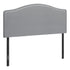 MN-506011Q    Headboard, Bedroom, Queen Size, Upholstered, Leather Look, Wooden Frame, Grey, Black, Contemporary, Modern