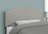 MN-556013F    Headboard, Bedroom, Full Size, Upholstered, Leather Look, Wooden Frame, Grey, Black, Contemporary, Modern