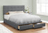 MN-616022Q    Bed - Queen Size / Dark Grey Linen With 2 Storage Drawers