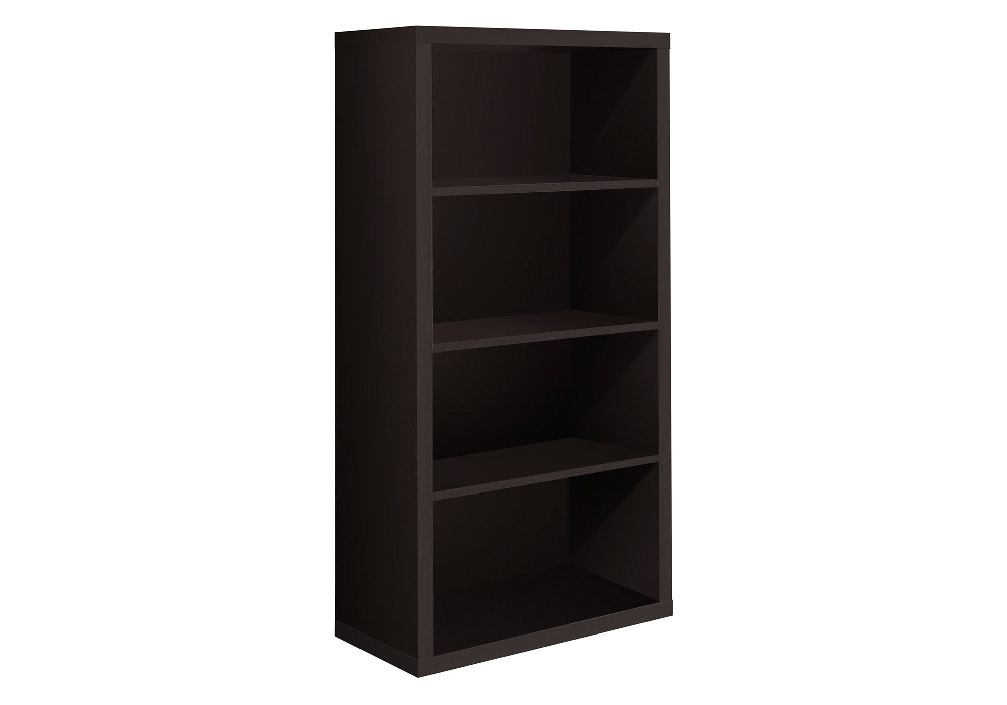 MN-677005    Bookshelf, Bookcase, Etagere, 5 Tier, Office, Bedroom, 48"H, Laminate, Dark Brown, Contemporary, Modern