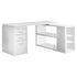 MN-727023    Computer Desk, Home Office, Corner, Left, Right Set-Up, Storage Drawers, L Shape, Laminate, White, Contemporary, Modern