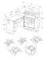 MN-757028    Computer Desk, Home Office, Corner, Left, Right Set-Up, Storage Drawers, L Shape, Laminate, White, Contemporary, Modern