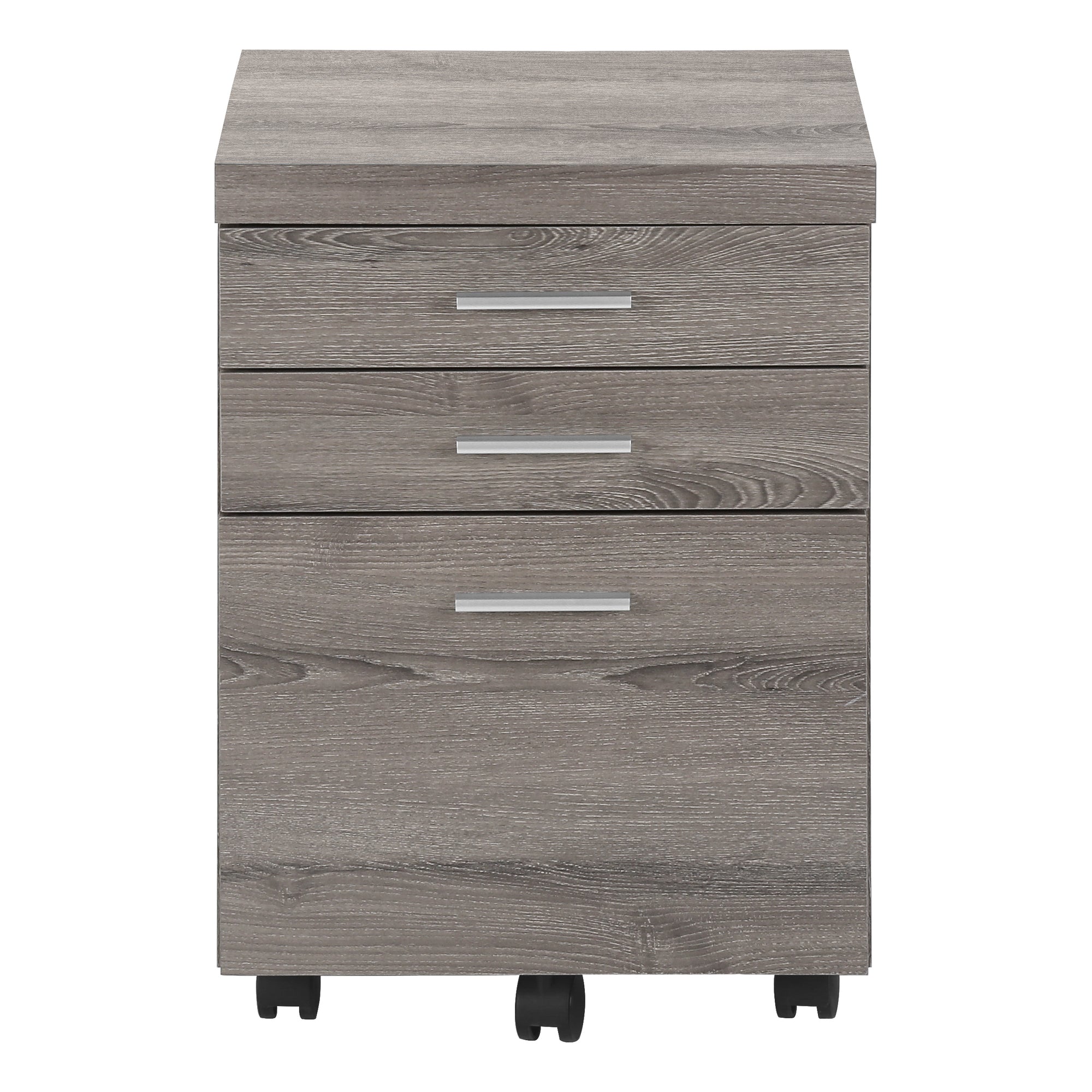 MN-837049    File Cabinet, Rolling Mobile, Storage, Printer Stand, Wood File Cabinet, Office, Mdf, Dark Taupe, Contemporary, Modern
