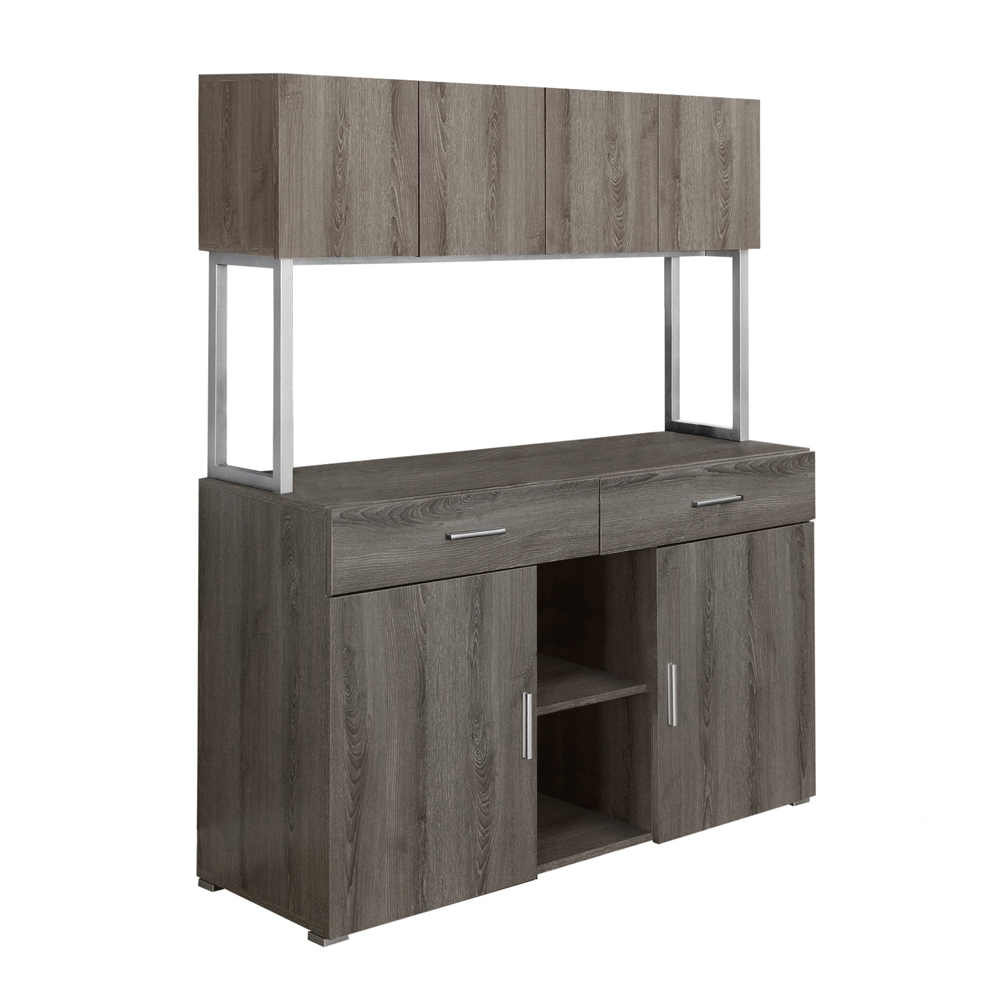 MN-907067    Office Cabinet - 48"L / Dark Taupe Storage Credenza