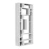 MN-917071    Bookshelf, Bookcase, Etagere, Office, Bedroom, 72"H, Laminate, White, Contemporary, Modern