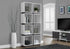 MN-927076    Bookshelf, Bookcase, Etagere, 5 Tier, Office, Bedroom, 71"H, Laminate, White, White, Contemporary, Modern