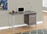 MN-237150    Computer Desk, Home Office, Laptop, Left, Right Set-Up, Storage Drawers, 48"L, Metal, Laminate, Dark Taupe, Silver, Contemporary, Modern