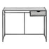 MN-497217    Computer Desk, Home Office, Laptop, Storage Drawers, 42"L, Metal, Laminate, Grey, Dark Grey, Contemporary, Modern