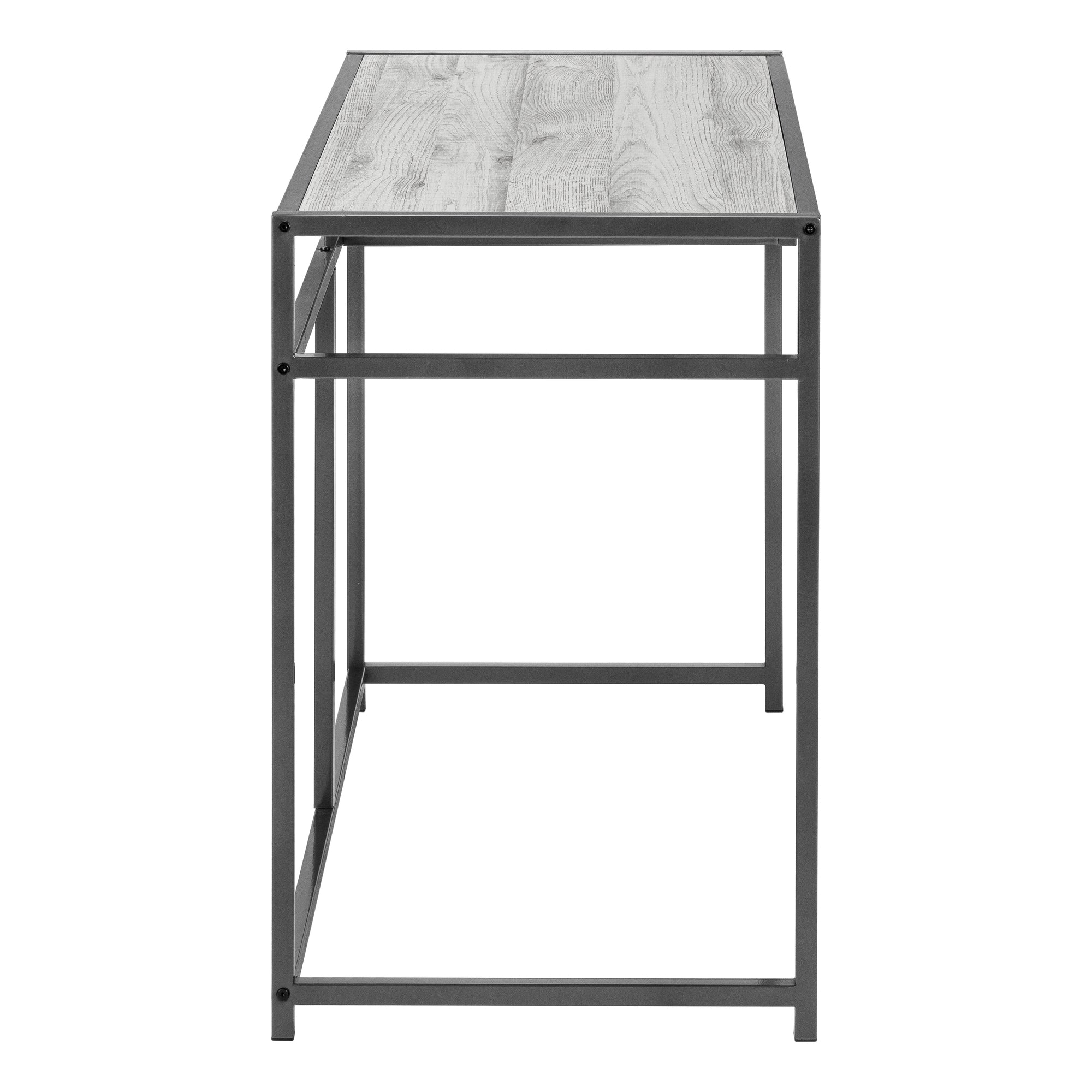 MN-497217    Computer Desk, Home Office, Laptop, Storage Drawers, 42"L, Metal, Laminate, Grey, Dark Grey, Contemporary, Modern