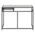 MN-497217    Computer Desk, Home Office, Laptop, Storage Drawers, 42"L, Metal, Laminate, Grey, Dark Grey, Contemporary, Modern