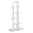 MN-607233    Bookshelf, Bookcase, Etagere, 5 Tier, 60"H, Office, Bedroom, Metal, Laminate, White, Contemporary, Modern