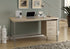 MN-657245    Computer Desk, Home Office, Laptop, Left, Right Set-Up, Storage Drawers, 60"L, Metal, Laminate, Natural, Contemporary, Modern