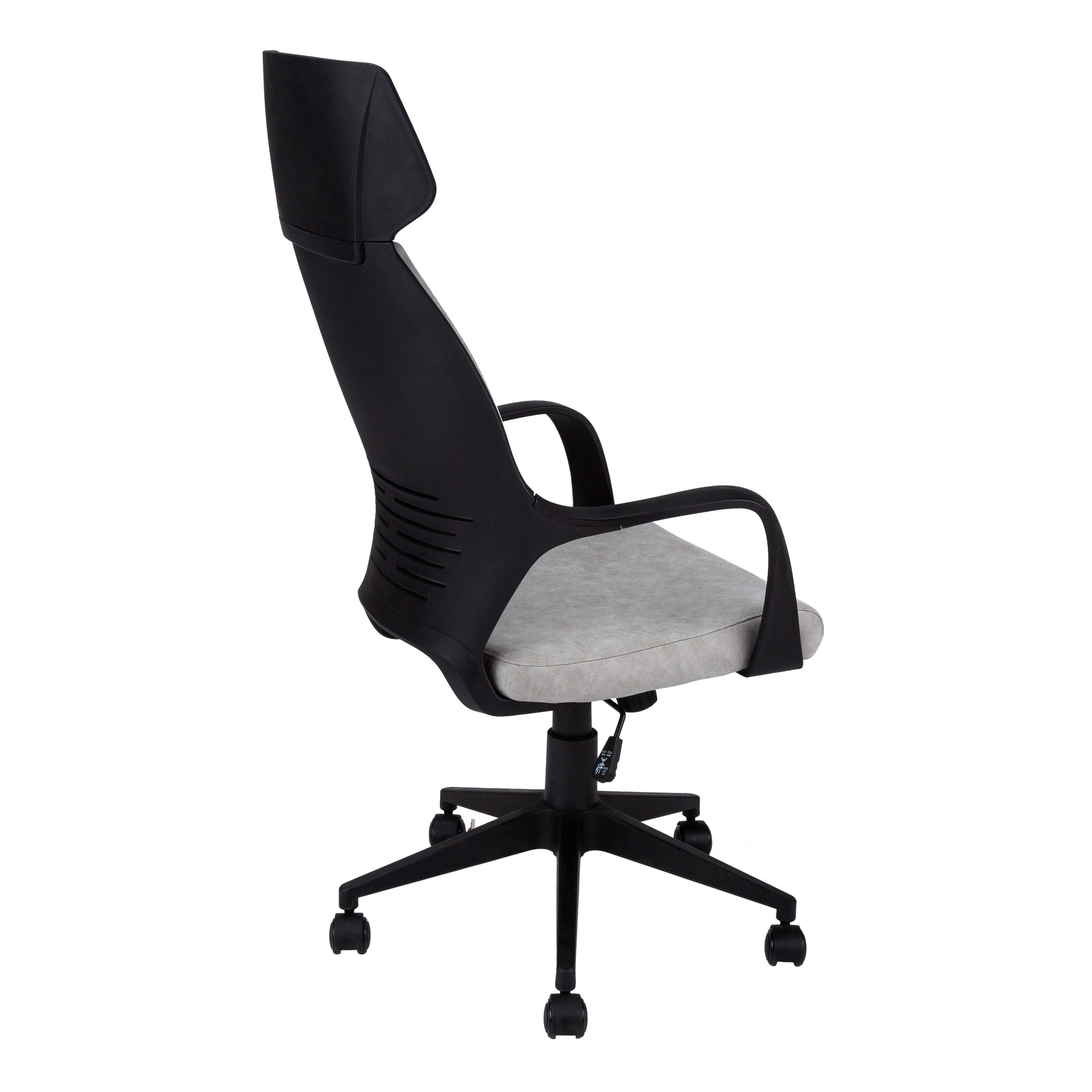 MN-687250    Office Chair, Adjustable Height, Swivel, Ergonomic, Armrests, Computer Desk, Office, Metal Base, Microfiber, Grey, Black, Contemporary, Modern