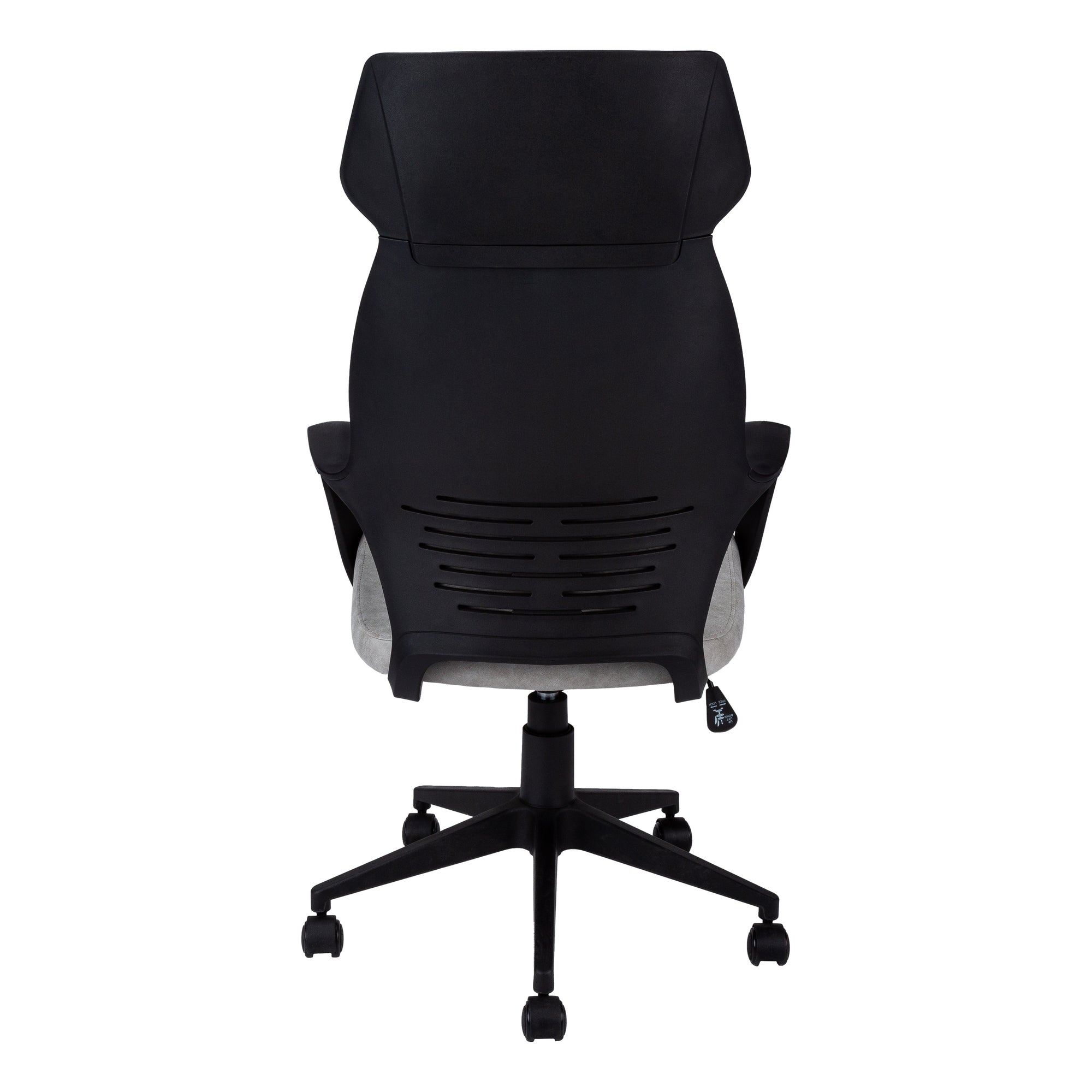 MN-687250    Office Chair, Adjustable Height, Swivel, Ergonomic, Armrests, Computer Desk, Office, Metal Base, Microfiber, Grey, Black, Contemporary, Modern