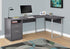 MN-717257    Computer Desk, Home Office, Corner, Left, Right Set-Up, Storage Drawers, 80"L, L Shape, Metal, Laminate, Grey, Silver, Contemporary, Modern