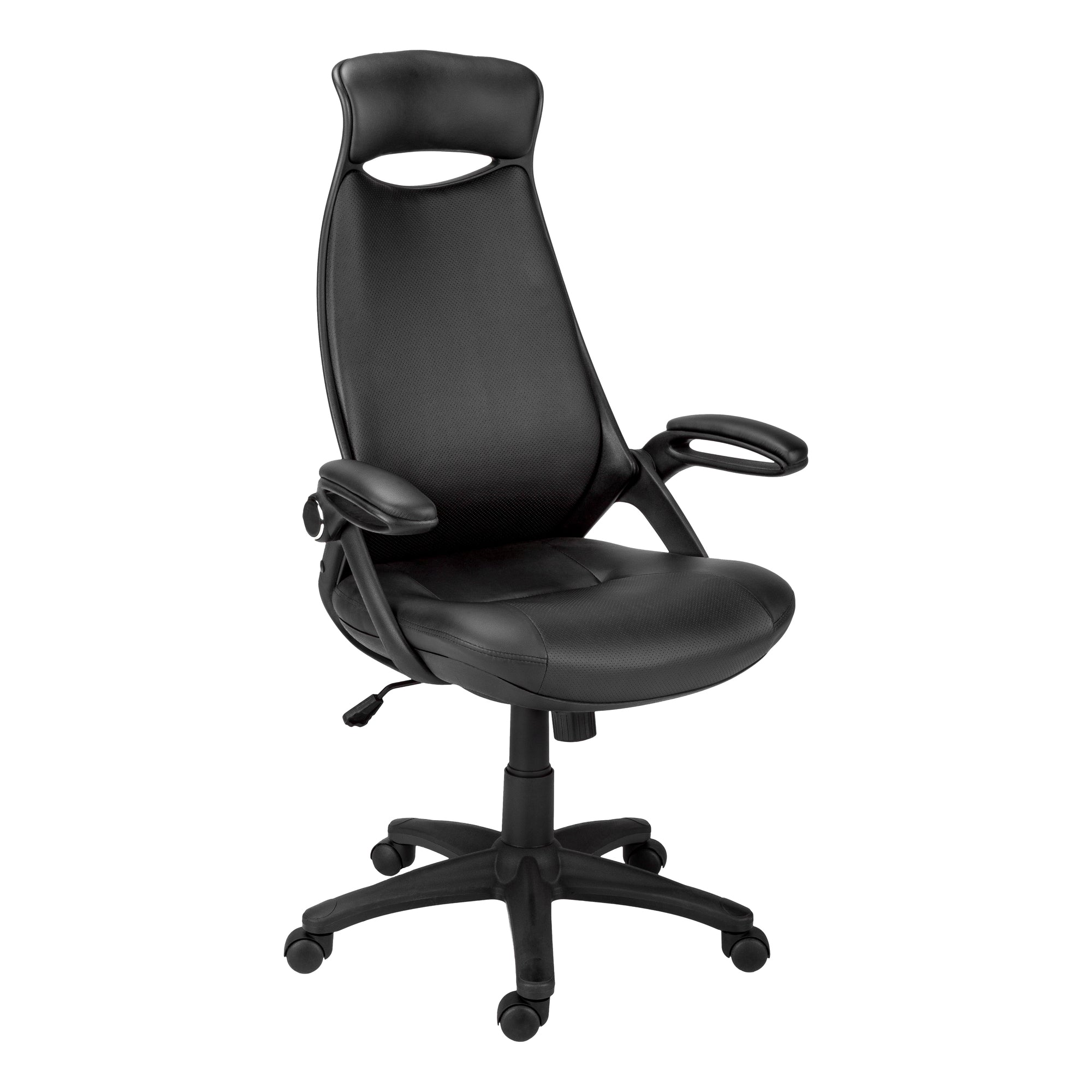 MN-857276    Office Chair, Adjustable Height, Swivel, Ergonomic, Armrests, Computer Desk, Office, Metal Base, Mesh, Black, Contemporary, Modern