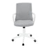 MN-917294    Office Chair, Adjustable Height, Swivel, Ergonomic, Armrests, Computer Desk, Office, Metal Base, Fabric, White, Grey, Contemporary, Modern
