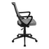 MN-937297    Office Chair, Adjustable Height, Swivel, Ergonomic, Armrests, Computer Desk, Office, Metal Base, Fabric, Black, Grey, Contemporary, Modern