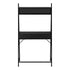 MN-297330    Computer Desk, Home Office, Laptop, Leaning, Storage Drawers, 32"L, Metal, Laminate, Black, Contemporary, Modern