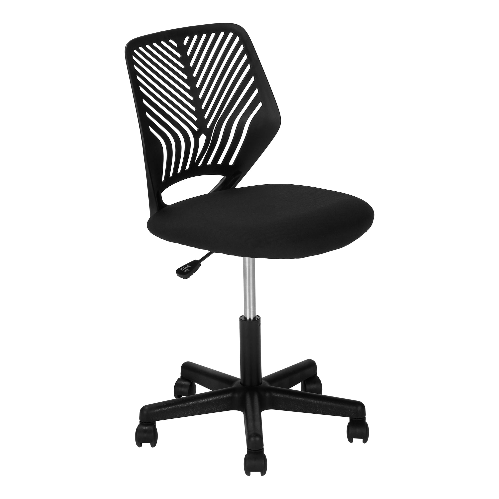 MN-327336    Office Chair, Adjustable Height, Swivel, Ergonomic, Computer Desk, Office, Metal, Laminate, Black, Contemporary, Modern