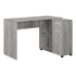 MN-377346    Computer Desk, Home Office, Corner, Storage Drawers, 46"L, L Shape, Laminate, Industrial Grey, Contemporary, Modern