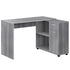 MN-417351    Computer Desk, Home Office, Corner, Storage Drawers, 46"L, L Shape, Laminate, Grey, Contemporary, Modern