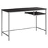 MN-487369    Computer Desk, Home Office, Laptop, 48"L, Metal, Laminate, Dark Brown, Silver, Contemporary, Modern