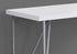 MN-537376    Computer Desk, Home Office, Laptop, 48"L, Metal, Laminate, White, White, Contemporary, Modern