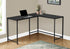 MN-107394    Computer Desk, Home Office, Corner, 58"L, L Shape, Work, Laptop, Black Laminate, Black Metal, Contemporary, Modern