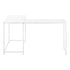 MN-J107395    Computer Desk - L-Shaped / Corner / Metal Base - 58"L X 44"W - White / White