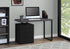 MN-777411    Computer Desk, Home Office, Laptop, Left, Right Set-Up, Storage Drawers, 48"L, Metal, Laminate, Black, Grey, Contemporary, Modern