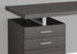 MN-897426    Computer Desk, Home Office, Laptop, Left, Right Set-Up, Storage Drawers, 48"L, Metal, Laminate, Grey, Silver, Contemporary, Modern