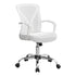 MN-237462    Office Chair, Adjustable Height, Swivel, Ergonomic, Armrests, Computer Desk, Office, Metal, Laminate, White, Contemporary, Modern