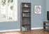 MN-307469    Bookshelf, Bookcase, 6 Tier, 72"H, Office, Bedroom, Laminate, Grey, Contemporary, Modern, Transitional