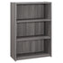 MN-357478    Bookshelf, Bookcase, 4 Tier, 36"H, Office, Bedroom, Laminate, Grey, Contemporary, Modern, Transitional