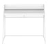 MN-767545    Computer Desk, Home Office, Laptop, Storage Shelves, 48"L, Metal Legs, Laminate, White, Contemporary, Modern