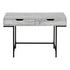 MN-847553    Computer Desk, Home Office, Laptop, Storage Drawers, 48"L, Metal Legs, Laminate, Grey, Black, Contemporary, Modern