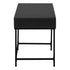 MN-877556    Computer Desk - 2 Storage Drawers / Recessed Metal Legs - 48"L - Black / Black