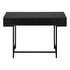 MN-877556    Computer Desk - 2 Storage Drawers / Recessed Metal Legs - 48"L - Black / Black