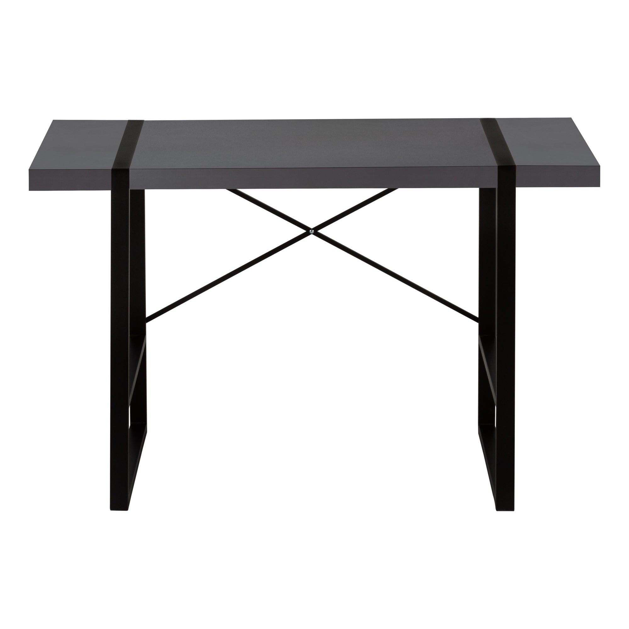 MN-617660    Computer Desk, Home Office, Laptop, 48"L, Metal, Laminate, Grey, Modern, Contemporary, Modern